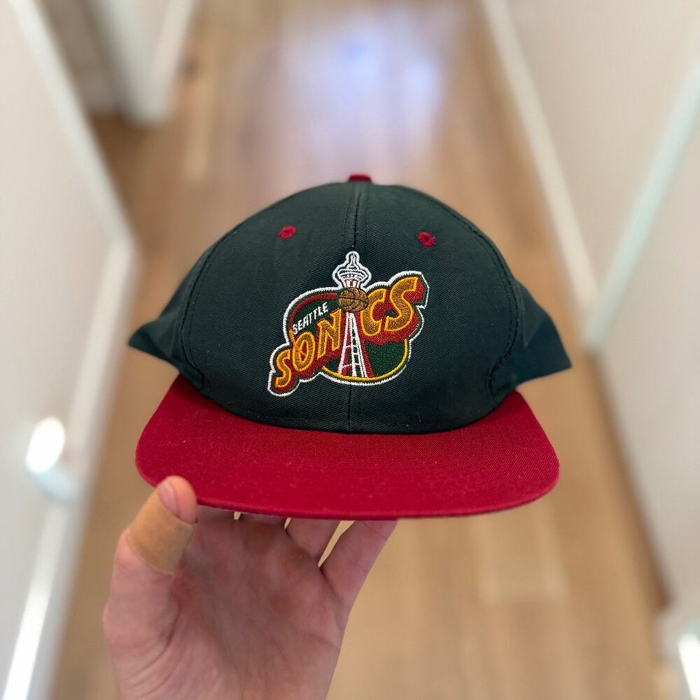 *VINTAGE/RARE* Seattle Supersonics Sonics 1994 Logo NBA Snapback Hat